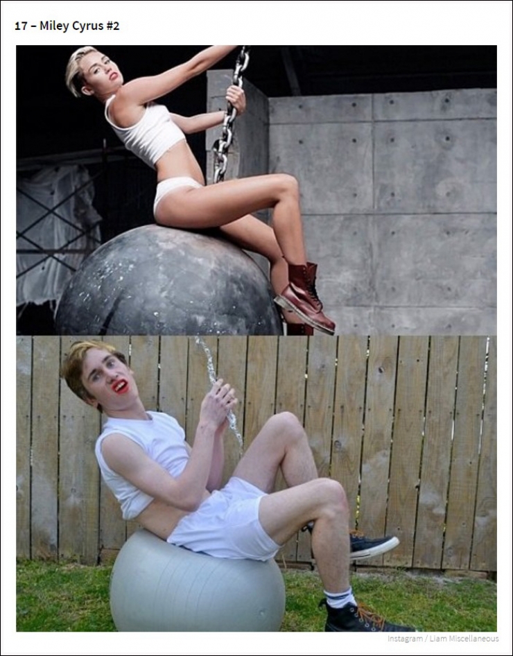 Illustration de l'article : Il parodie les photos de stars féminines sur Instagram. 20 photos !