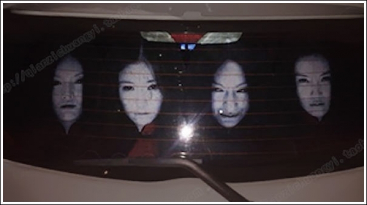 Illustration de l'article : En Chine, ils ont la solution contre les conducteurs qui vous vous éblouissent en vous collant de nuit. 12 autocollants photosensibles!