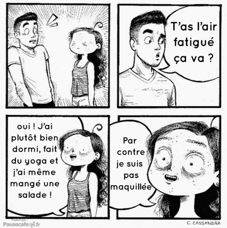 Illustration de l'article : Les femmes et le maquillage... Toute une histoire en 13 dessins!