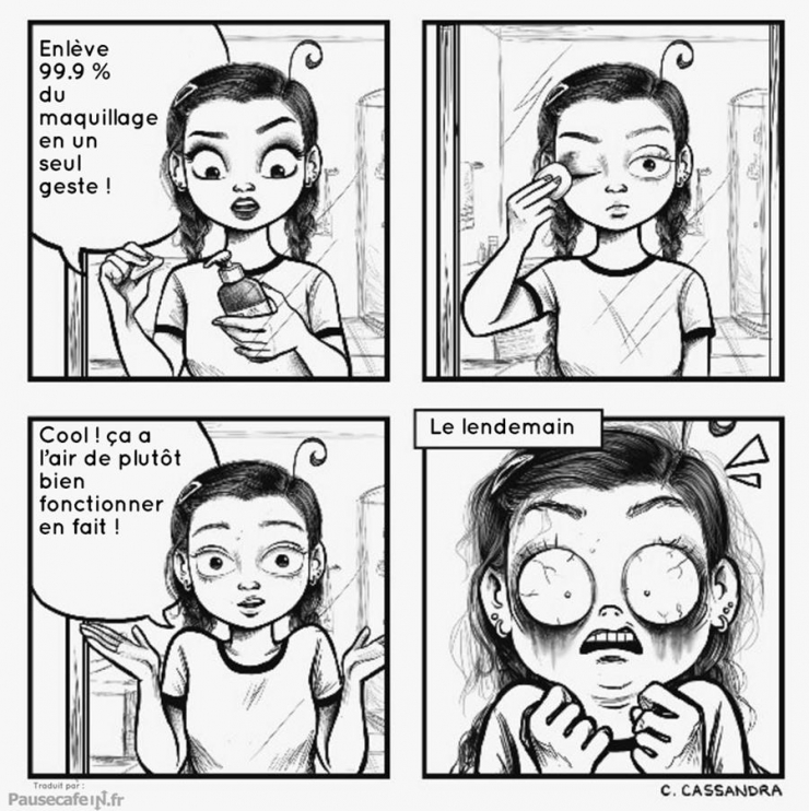 Illustration de l'article : Les femmes et le maquillage... Toute une histoire en 13 dessins!