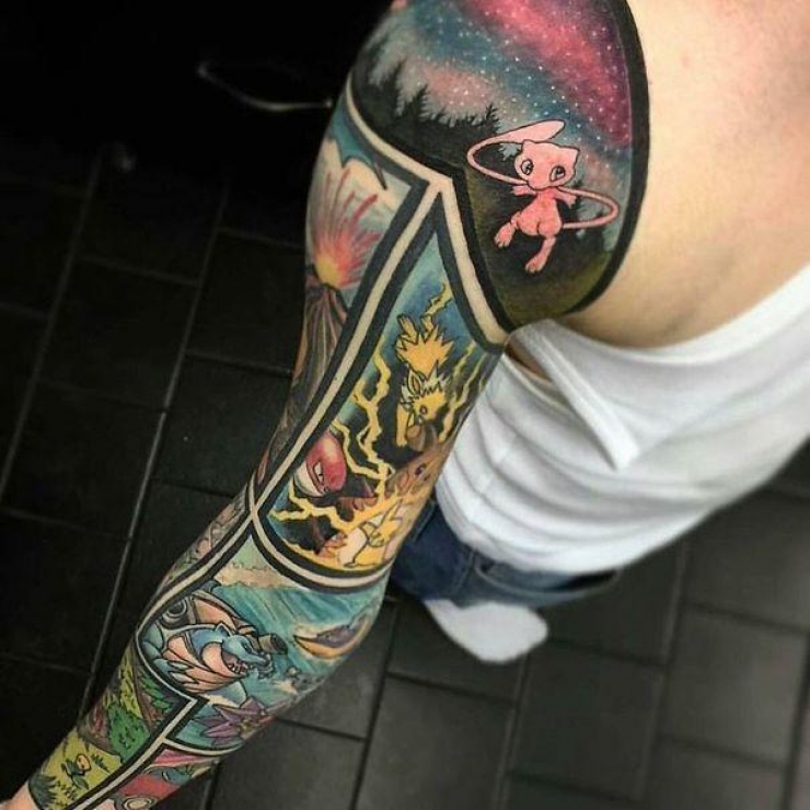 Illustration de l'article : Pour lequel de ces 20 tatouages Pokemon utiliseriez-vous une Master Ball ?