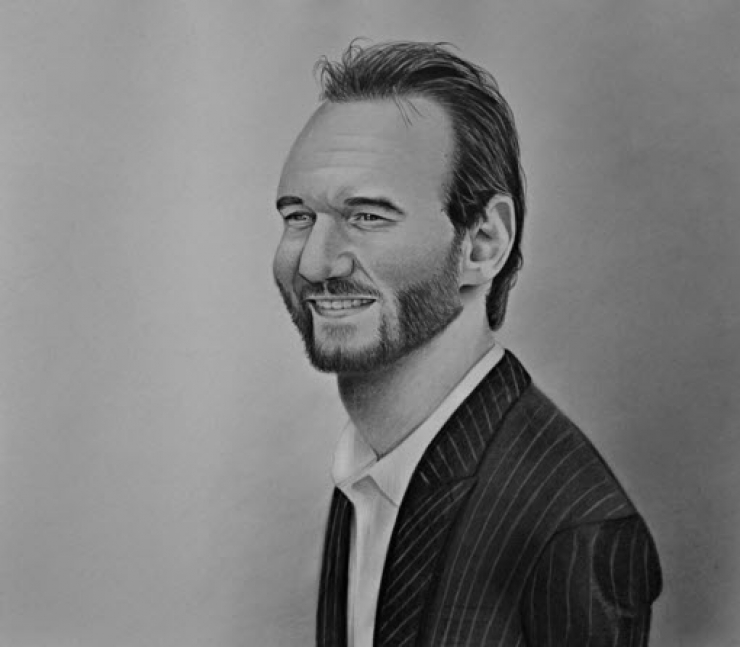 Illustration de l'article : Atteint d’une malformation au bras, Mariusz fait des portraits d’un réalisme époustouflant !
