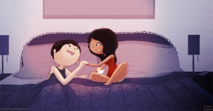 Illustration de l'article : Tous ces moments affectueux qu’on vit quand on est en couple, résumés via 21 illustrations adorables...
