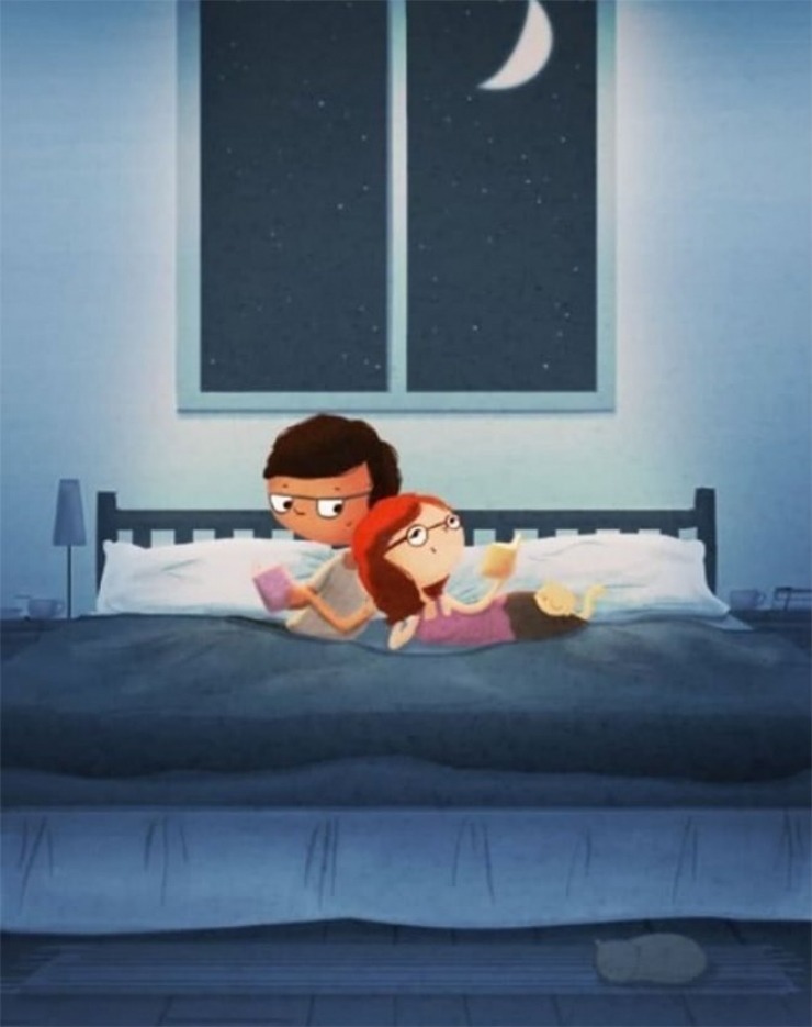 Illustration de l'article : Tous ces moments affectueux qu’on vit quand on est en couple, résumés via 21 illustrations adorables...