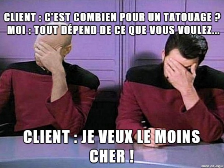 Illustration de l'article : Top 13 des questions les plus débiles entendues dans un salon de tatouage !