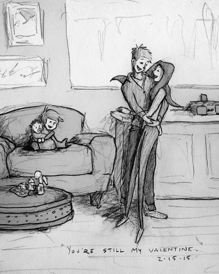 Illustration de l'article : Pendant 1 an, il dessine chaque jour passé avec sa femme… Une vie de couple illustrée avec passion !