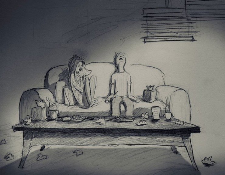 Illustration de l'article : Pendant 1 an, il dessine chaque jour passé avec sa femme… Une vie de couple illustrée avec passion !