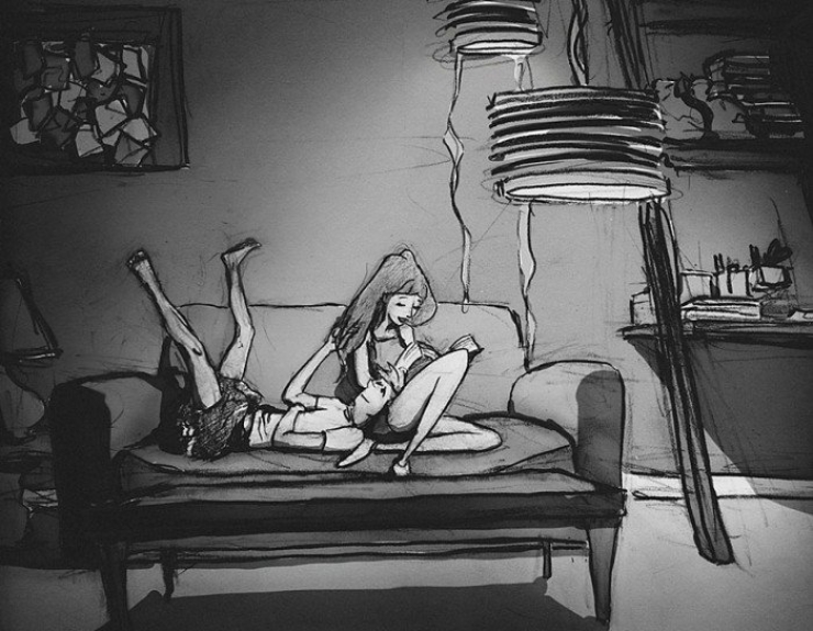 Illustration de l'article : Pendant 1 an, il dessine chaque jour passé avec sa femme… Une vie de couple illustrée avec passion !