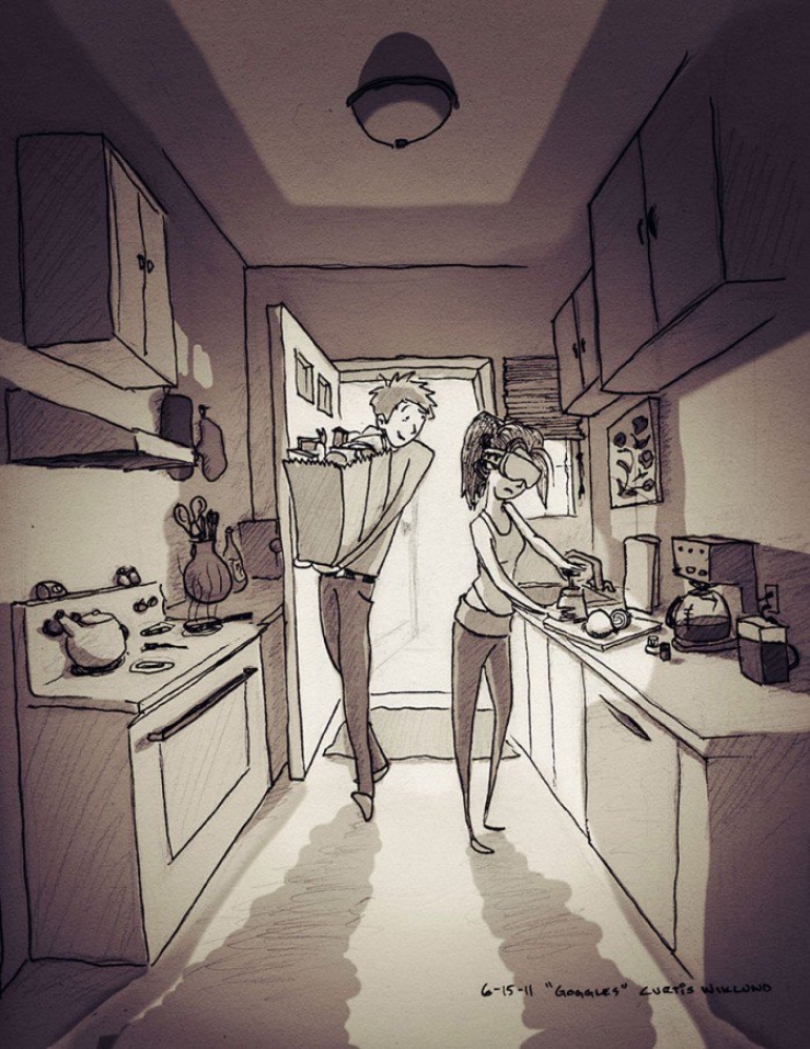 Illustration de l'article : Pendant 1 an, il dessine chaque jour passé avec sa femme… Une vie de couple illustrée avec passion !