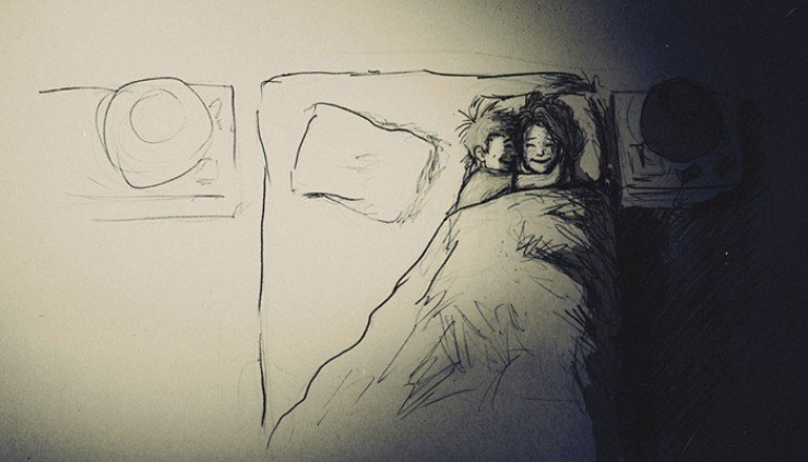 Illustration de l'article : Pendant 1 an, il dessine chaque jour passé avec sa femme… Une vie de couple illustrée avec passion !