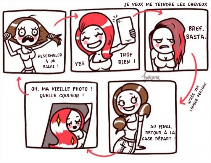 Illustration de l'article : Ces 14 illustrations résument très bien les problèmes que rencontrent quotidiennement les filles ! La 3 est trop vraie...