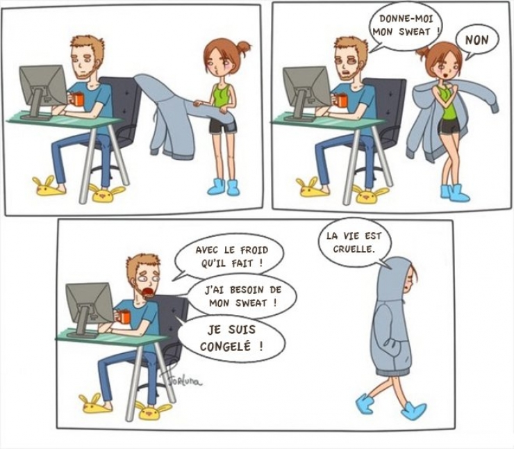 Illustration de l'article : Ces 14 illustrations résument très bien les problèmes que rencontrent quotidiennement les filles ! La 3 est trop vraie...