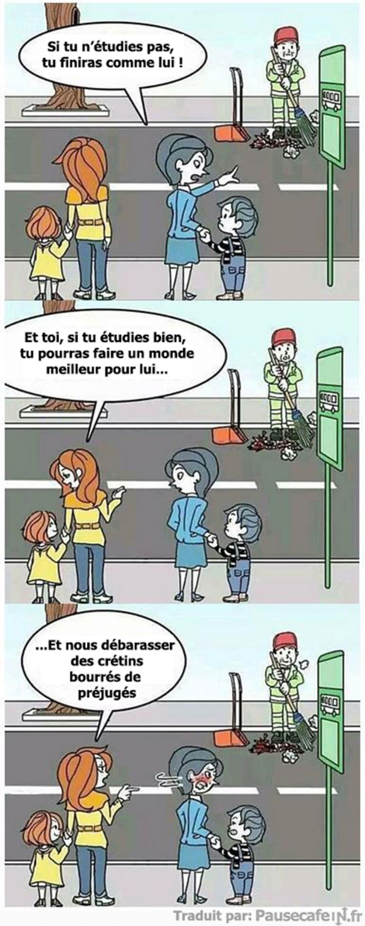 Illustration de l'article : Tout est une question de point de vue… et d’éducation ! Cette BD l’explique très bien...