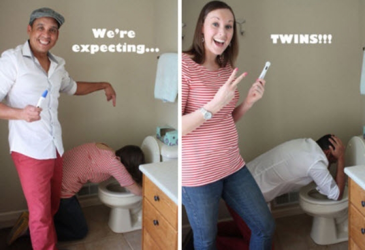 Illustration de l'article : 16 idées de photos originales pour annoncer une grossesse...