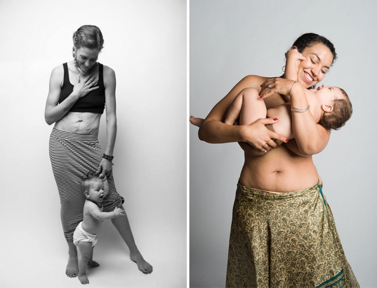Illustration de l'article : Des images qui rendent hommage au vrai corps d’une maman après sa grossesse… Un projet de Jade Beall !