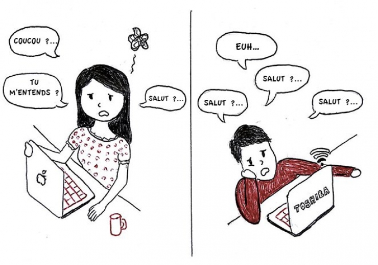 Illustration de l'article : 15 images qui illustrent parfaitement les relations de couple à distance