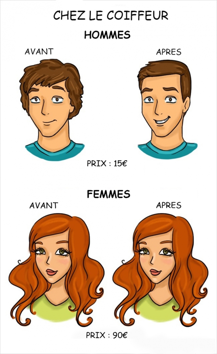 Illustration de l'article : Hommes Vs Femmes, voici ce qui les opposent complètement en 14 illustrations !