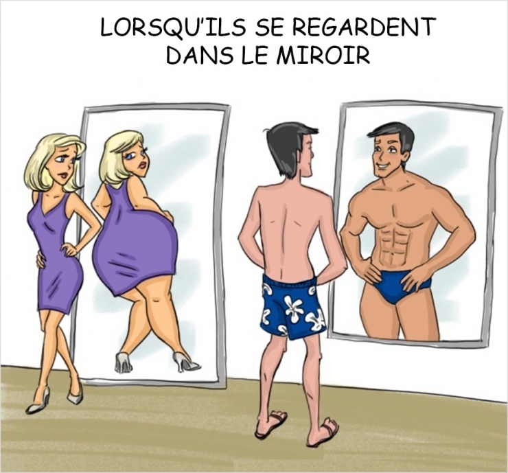 Illustration de l'article : Hommes Vs Femmes, voici ce qui les opposent complètement en 14 illustrations !