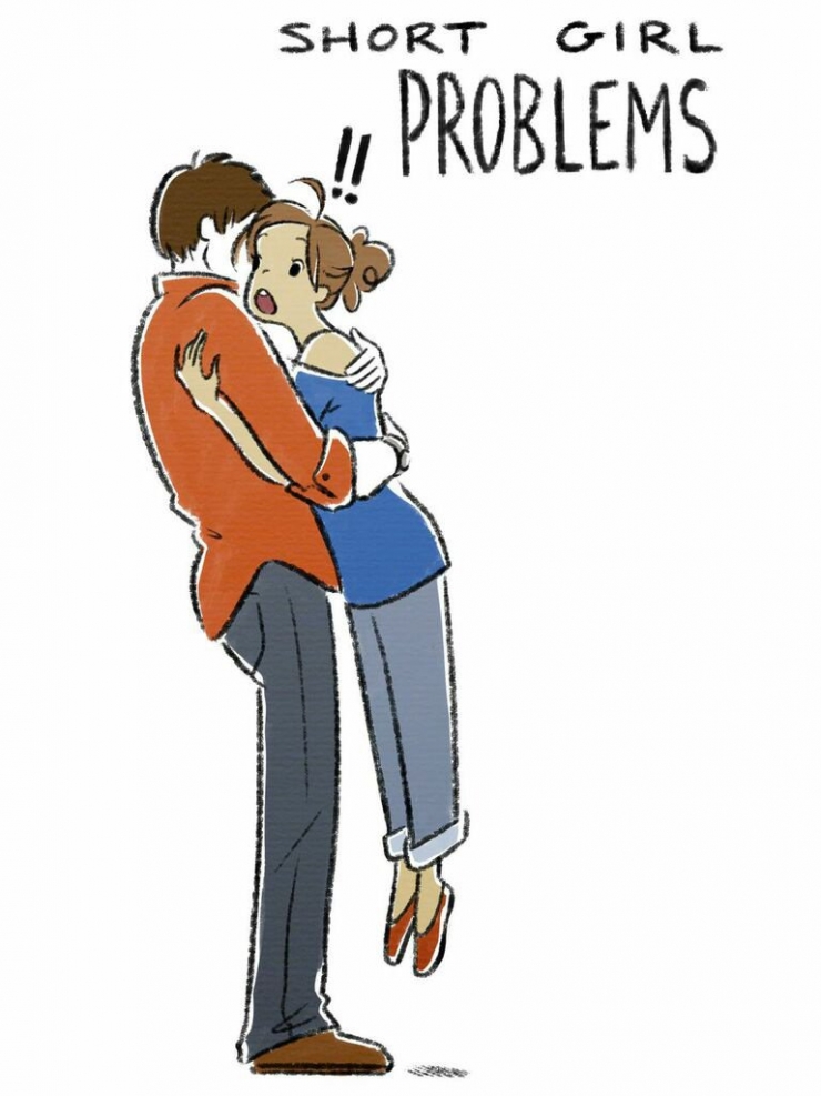 Illustration de l'article : Top 18 des galères qu'ont les filles trop grandes, trop petites ou trop plantureuses !