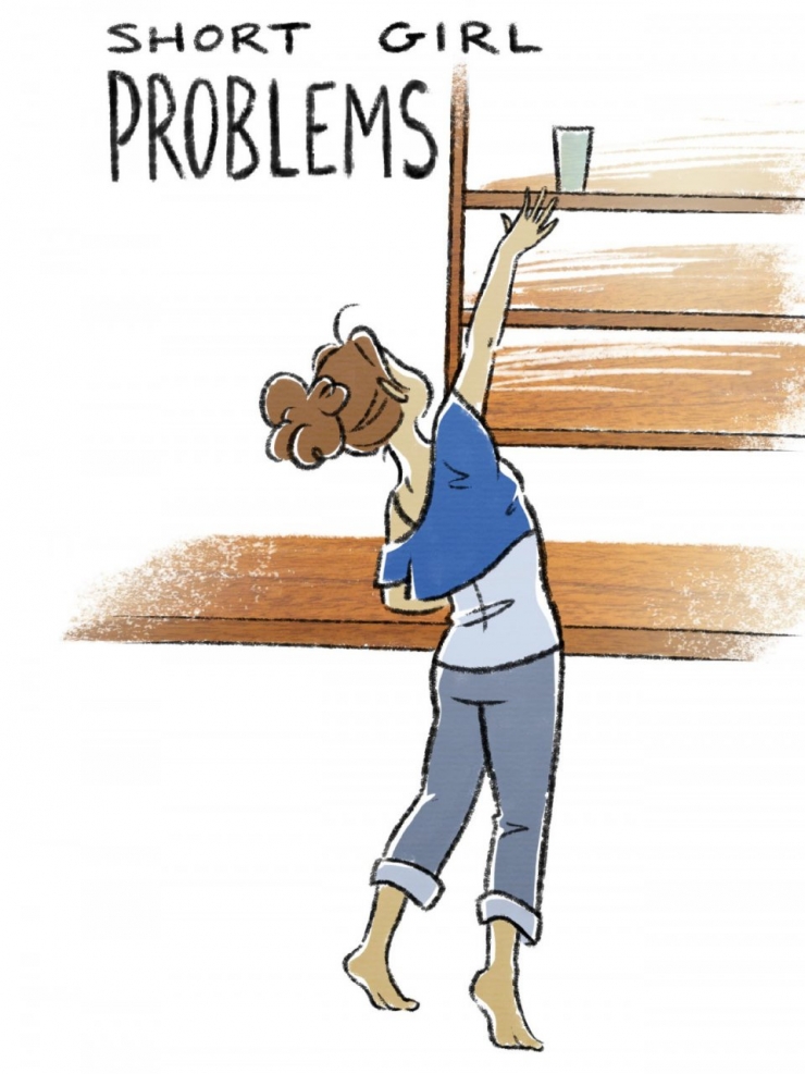 Illustration de l'article : Top 18 des galères qu'ont les filles trop grandes, trop petites ou trop plantureuses !