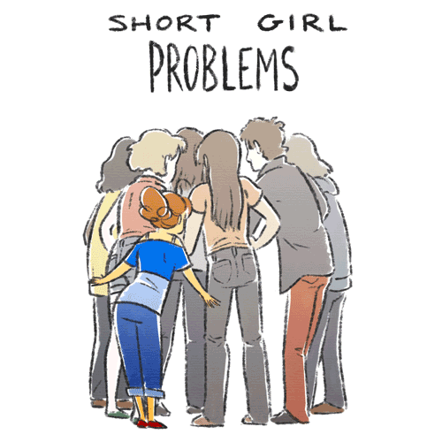 Illustration de l'article : Top 18 des galères qu'ont les filles trop grandes, trop petites ou trop plantureuses !