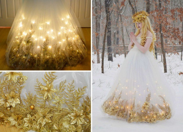 Illustration de l'article : Elle a seulement 18 ans et elle est capable de créer des robes de princesses qui semblent sorties d’un film Disney !