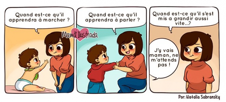 Illustration de l'article : Pas facile d'être une maman moderne, la preuve avec ces 18 bandes dessinées...