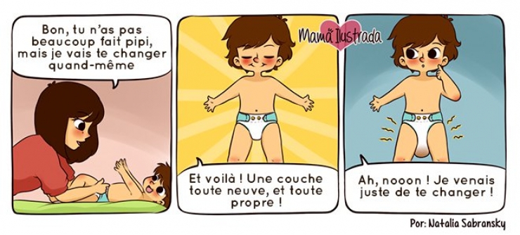 Illustration de l'article : Pas facile d'être une maman moderne, la preuve avec ces 18 bandes dessinées...