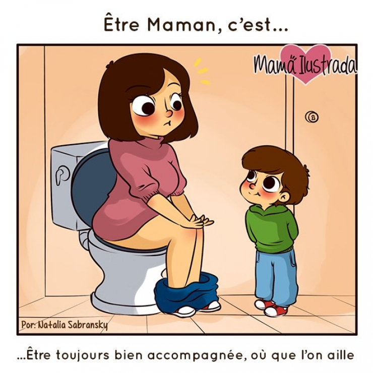 Illustration de l'article : Pas facile d'être une maman moderne, la preuve avec ces 18 bandes dessinées...