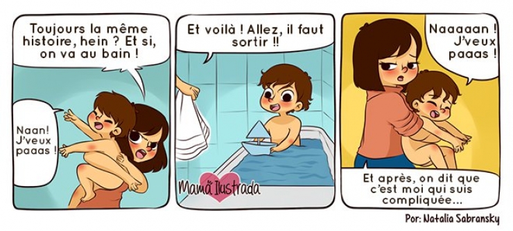 Illustration de l'article : Pas facile d'être une maman moderne, la preuve avec ces 18 bandes dessinées...