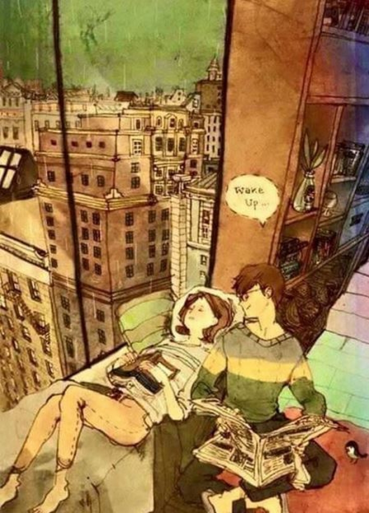 Illustration de l'article : Le bonheur en couple r&eacute;side dans les choses simples... La preuve avec ces quelques dessins !