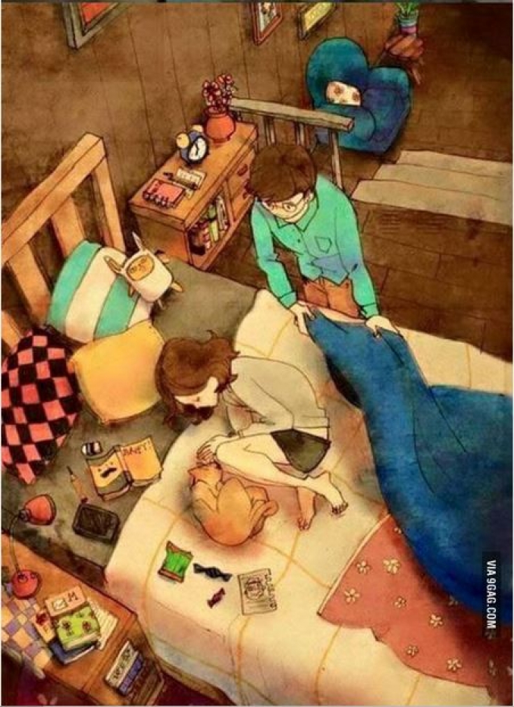 Illustration de l'article : Le bonheur en couple r&eacute;side dans les choses simples... La preuve avec ces quelques dessins !