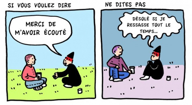 Illustration de l'article : Dites "merci" et pas "désolé", une BD qui va vous changer la vie...