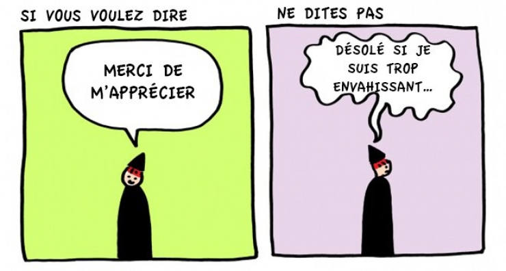 Illustration de l'article : Dites "merci" et pas "désolé", une BD qui va vous changer la vie...