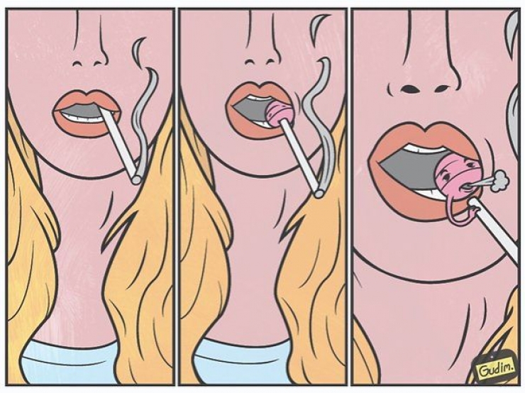 Illustration de l'article : Les vices les plus noirs de notre société, résumés à travers 28 illustrations très vraies...