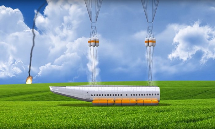 Illustration de l'article : Voici une invention qui pourrait sauver des milliers de vies en cas de crash d’avion…une idée de génie !