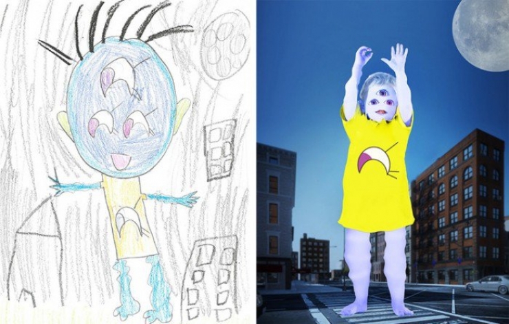 Illustration de l'article : Quand des artistes décident de faire vivre les dessins de monstres des enfants...