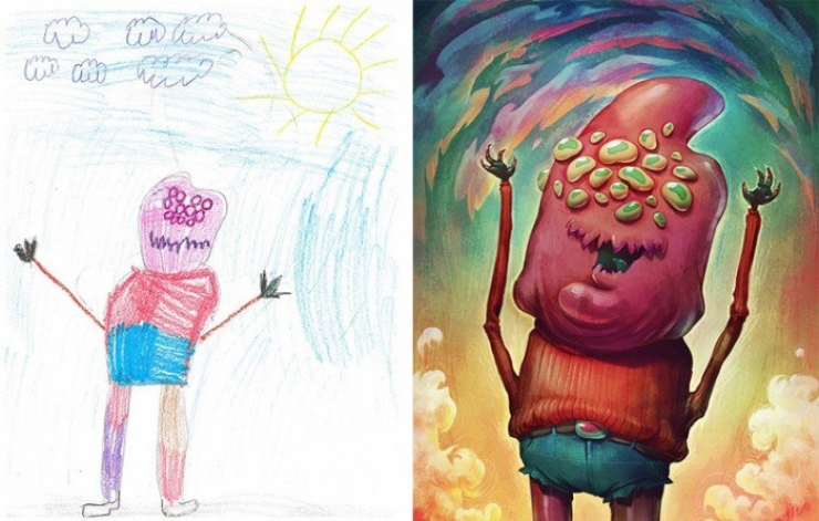 Illustration de l'article : Quand des artistes décident de faire vivre les dessins de monstres des enfants...