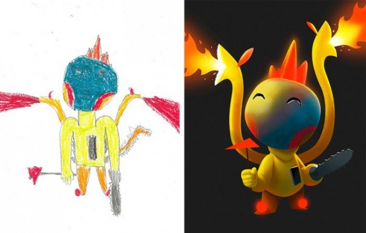 Illustration de l'article : Quand des artistes décident de faire vivre les dessins de monstres des enfants...