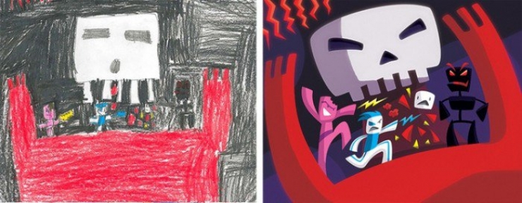 Illustration de l'article : Quand des artistes décident de faire vivre les dessins de monstres des enfants...