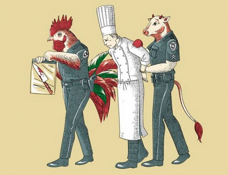 Illustration de l'article : Et si les animaux se comportaient comme des hommes... Inversons les rôles !