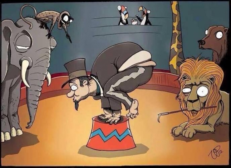 Illustration de l'article : Et si les animaux se comportaient comme des hommes... Inversons les rôles !