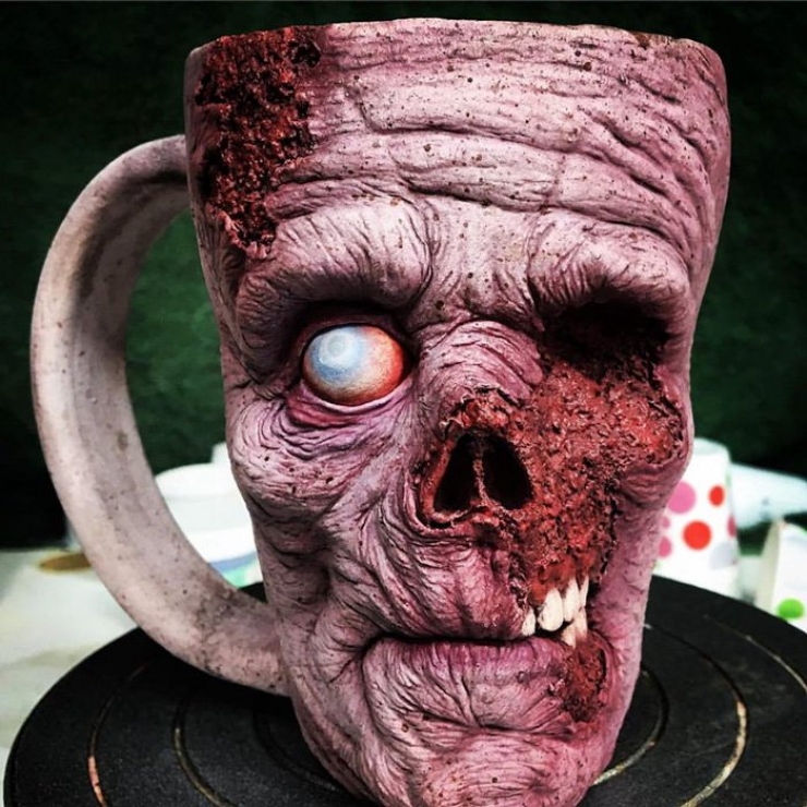 Illustration de l'article : Et si vous preniez le café dans l’une de ces 10 tasses de zombie au petit-déj ?