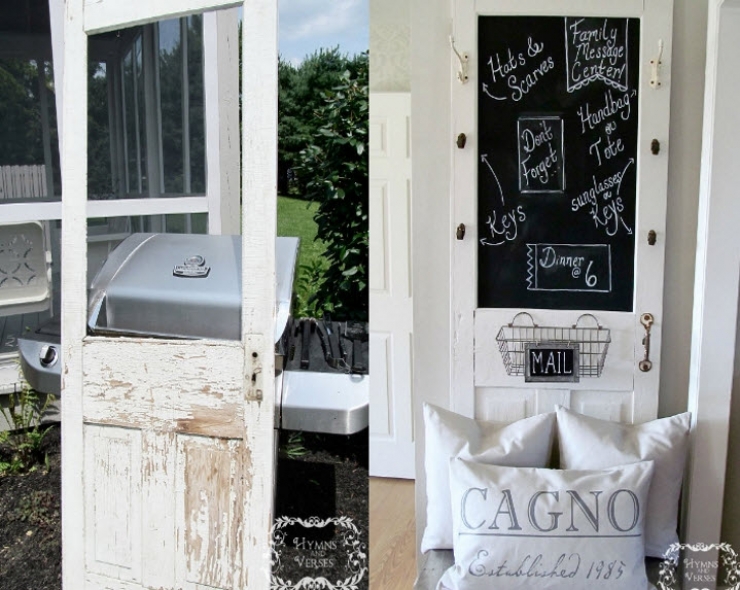 Illustration de l'article : En r&eacute;cup&eacute;rant une porte moustiquaire en bois, elle cr&eacute;e de magnifiques objets de d&eacute;corations&hellip;13 brillantes id&eacute;es !