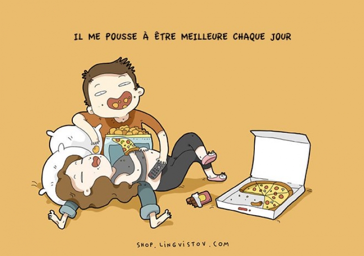 Illustration de l'article : « J’aime mon homme pour ces 12 raisons » : quand un dessinateur nous explique pourquoi sa femme l’aime...