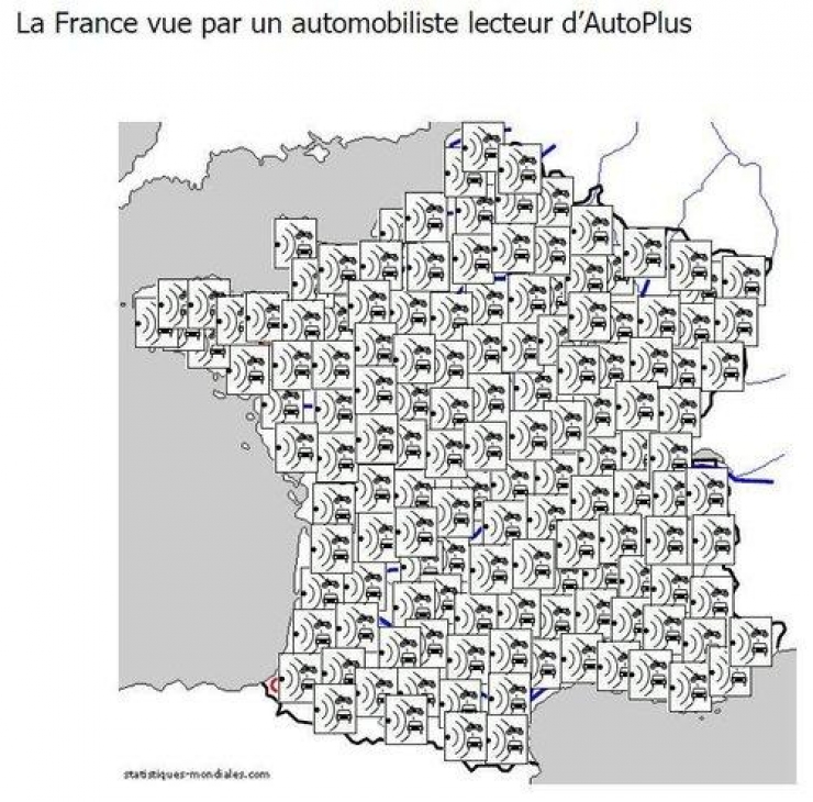 Illustration de l'article : 21 cartes qui nous montrent la France vue par différentes personnes… Vive les clichés !
