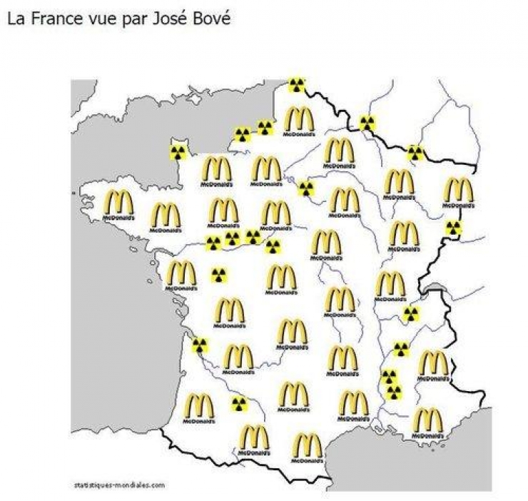 Illustration de l'article : 21 cartes qui nous montrent la France vue par différentes personnes… Vive les clichés !