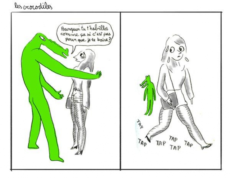 Illustration de l'article : 10 illustrations qui dénoncent le harcèlement que subissent encore les femmes en 2016...