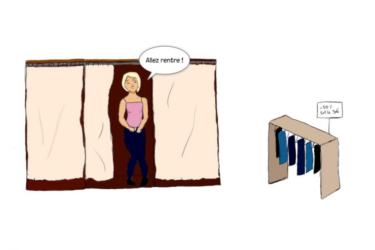 Illustration de l'article : Les femmes pendant les soldes, &ccedil;a donne &ccedil;a ! 7 illustrations...