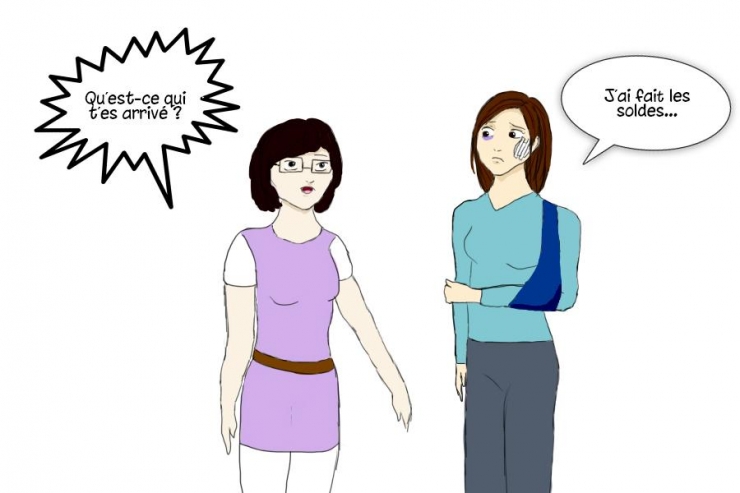 Illustration de l'article : Les femmes pendant les soldes, &ccedil;a donne &ccedil;a ! 7 illustrations...